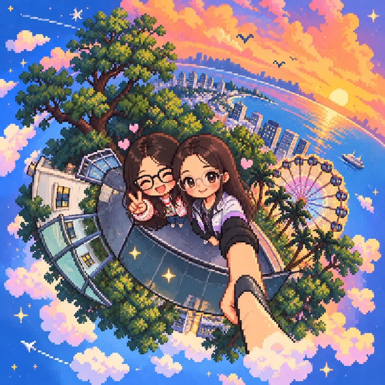 治愈像素头像：8-bit / 16-bit 可爱二创